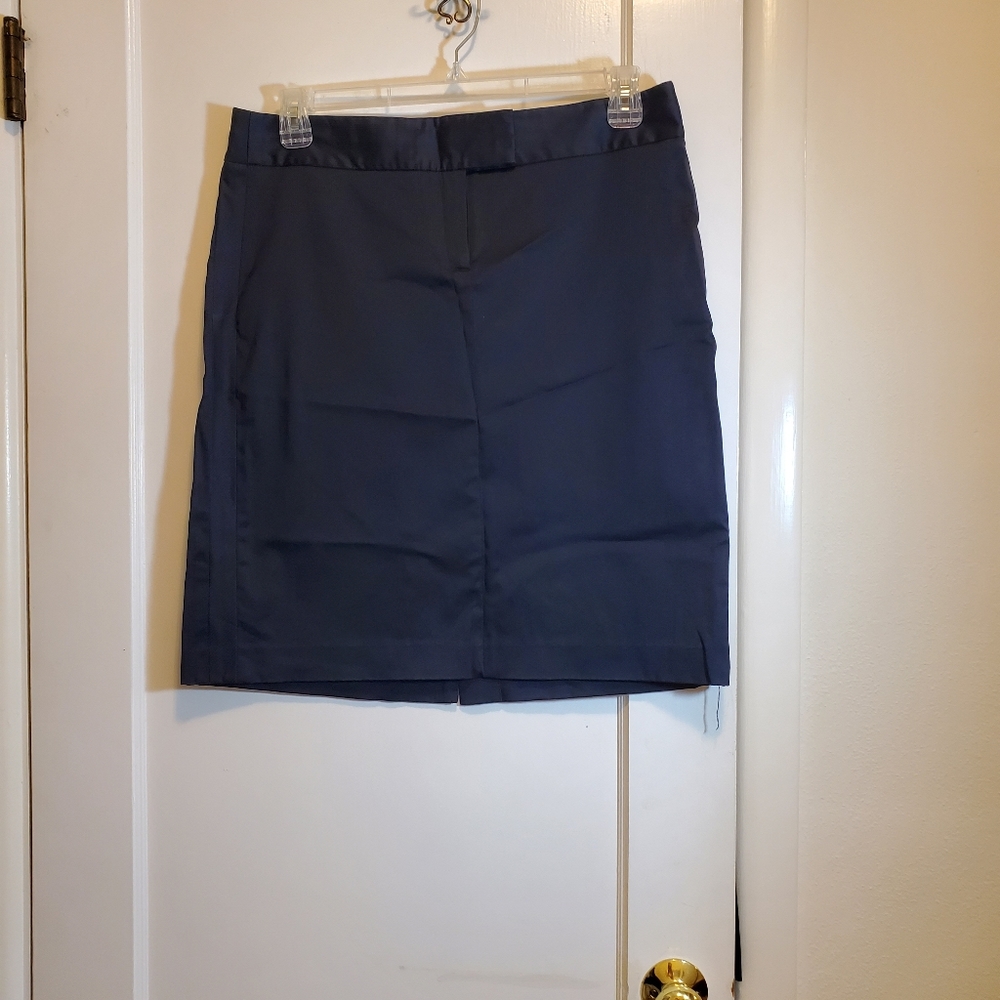 Theory black cotton skirt